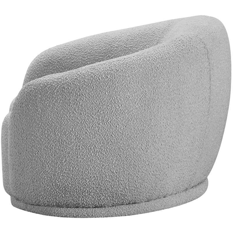 Meridian Furniture Hyde Grey Boucle Fabric Chair