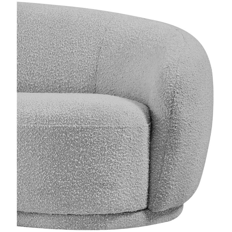Meridian Furniture Hyde Grey Boucle Fabric Chair