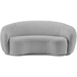 Meridian Furniture Hyde Grey Boucle Fabric Loveseat