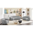 Meridian Furniture Hyde Grey Boucle Fabric Loveseat