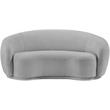 Meridian Furniture Hyde Grey Boucle Fabric Loveseat