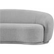 Meridian Furniture Hyde Grey Boucle Fabric Loveseat