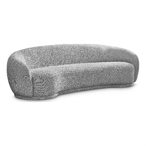Meridian Furniture Hyde Grey Boucle Fabric Sofa