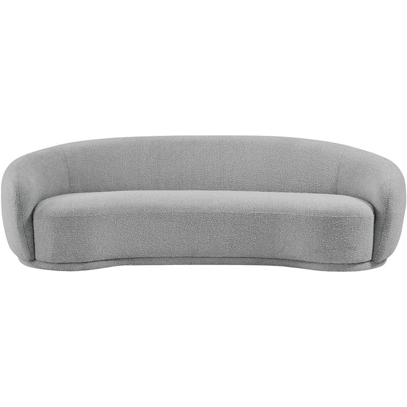 Meridian Furniture Hyde Grey Boucle Fabric Sofa