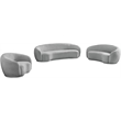 Meridian Furniture Hyde Grey Boucle Fabric Sofa