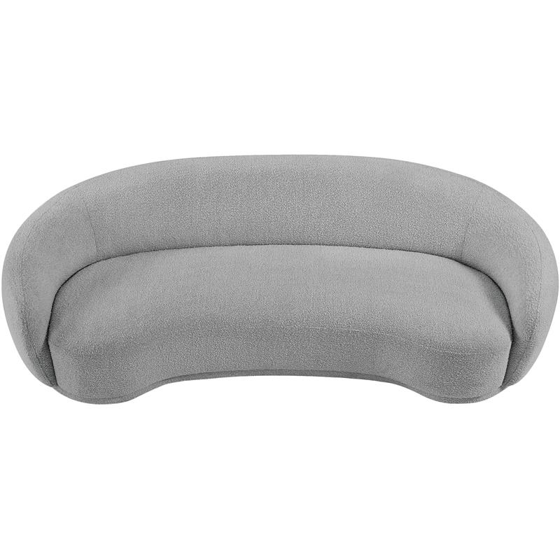 Meridian Furniture Hyde Grey Boucle Fabric Sofa