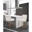Meridian Furniture Owen Cream Velvet Stool (Set of 2)