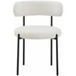 Meridian Furniture Beacon Cream Boucle Fabric Dining Chair