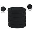 Meridian Furniture Aphia Black Boucle Fabric Ottoman/Stool