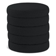 Meridian Furniture Aphia Black Boucle Fabric Ottoman/Stool
