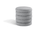 Meridian Furniture Aphia Grey Boucle Fabric Ottoman/Stool