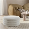 Meridian Furniture Aphia Cream Boucle Fabric Ottoman/Coffee Table