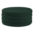 Meridian Furniture Aphia Green Boucle Fabric Ottoman/Coffee Table