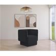 Meridian Furniture Vera Black Boucle Fabric Accent Chair