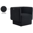Meridian Furniture Vera Black Boucle Fabric Accent Chair
