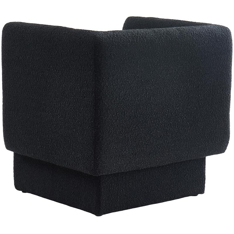 Meridian Furniture Vera Black Boucle Fabric Accent Chair