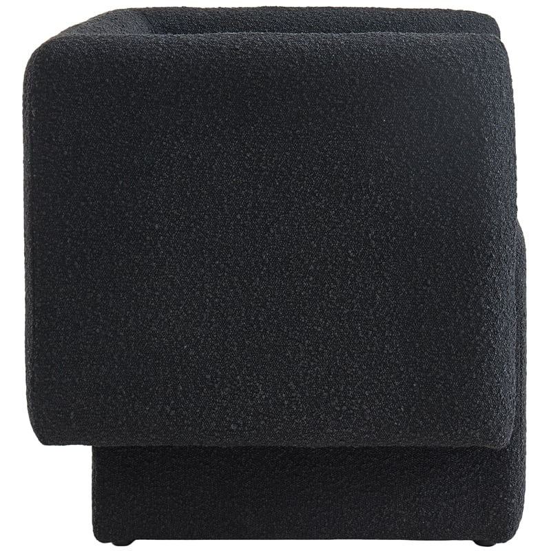 Meridian Furniture Vera Black Boucle Fabric Accent Chair