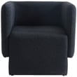 Meridian Furniture Vera Black Boucle Fabric Accent Chair