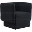 Meridian Furniture Vera Black Boucle Fabric Accent Chair