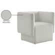Meridian Furniture Vera Cream Boucle Fabric Accent Chair