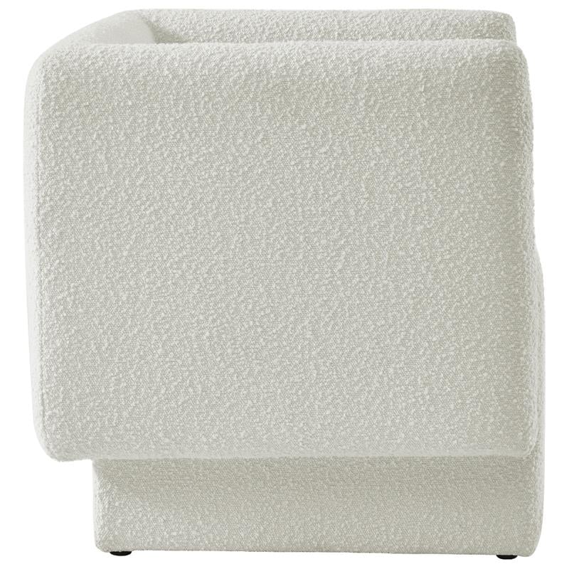 Meridian Furniture Vera Cream Boucle Fabric Accent Chair