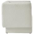 Meridian Furniture Vera Cream Boucle Fabric Accent Chair