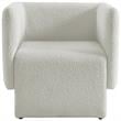 Meridian Furniture Vera Cream Boucle Fabric Accent Chair