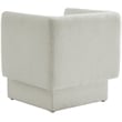 Meridian Furniture Vera Cream Boucle Fabric Accent Chair