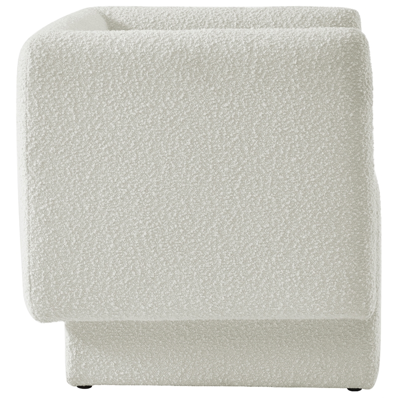 Meridian Furniture Vera Cream Boucle Fabric Accent Chair
