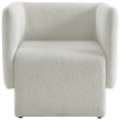 Meridian Furniture Vera Cream Boucle Fabric Accent Chair