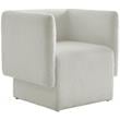 Meridian Furniture Vera Cream Boucle Fabric Accent Chair