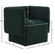 Meridian Furniture Vera Green Boucle Fabric Accent Chair