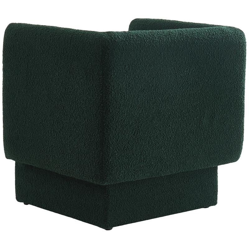 Meridian Furniture Vera Green Boucle Fabric Accent Chair