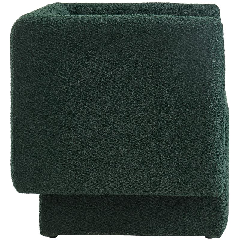 Meridian Furniture Vera Green Boucle Fabric Accent Chair
