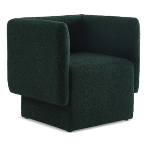 Meridian Furniture Vera Green Boucle Fabric Accent Chair