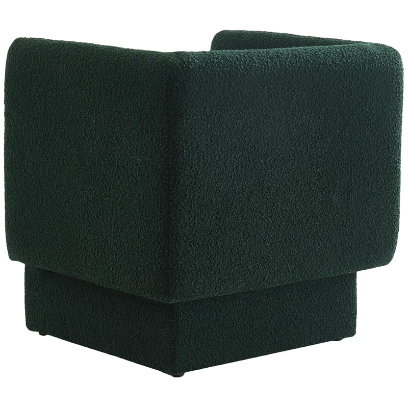 Meridian Furniture Vera Green Boucle Fabric Accent Chair