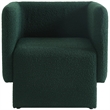 Meridian Furniture Vera Green Boucle Fabric Accent Chair