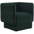 Meridian Furniture Vera Green Boucle Fabric Accent Chair