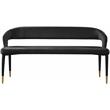 Meridian Furniture Destiny Black Velvet Bench