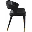 Meridian Furniture Destiny Black Velvet Bench