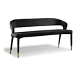 Meridian Furniture Destiny Black Velvet Bench