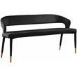 Meridian Furniture Destiny Black Velvet Bench
