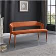Meridian Furniture Destiny Cognac Velvet Bench