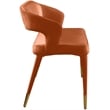 Meridian Furniture Destiny Cognac Velvet Bench