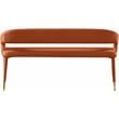 Meridian Furniture Destiny Cognac Velvet Bench