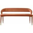 Meridian Furniture Destiny Cognac Velvet Bench