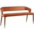 Meridian Furniture Destiny Cognac Velvet Bench