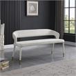 Meridian Furniture Destiny Cream Velvet Bench