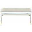 Meridian Furniture Destiny Cream Velvet Bench