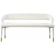 Meridian Furniture Destiny Cream Velvet Bench